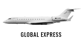 Picture shows a Global Express private jet operated by FAI rent-a-jet